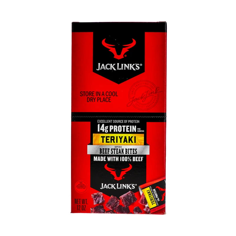 Jack Link's Beef Steak Bites, Teriyaki - Tube 8 Count - 1.5 oz image 0