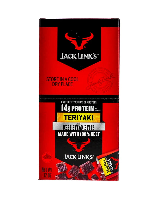 Jack Link's Beef Steak Bites, Teriyaki - Tube 8 Count - 1.5 oz image 0