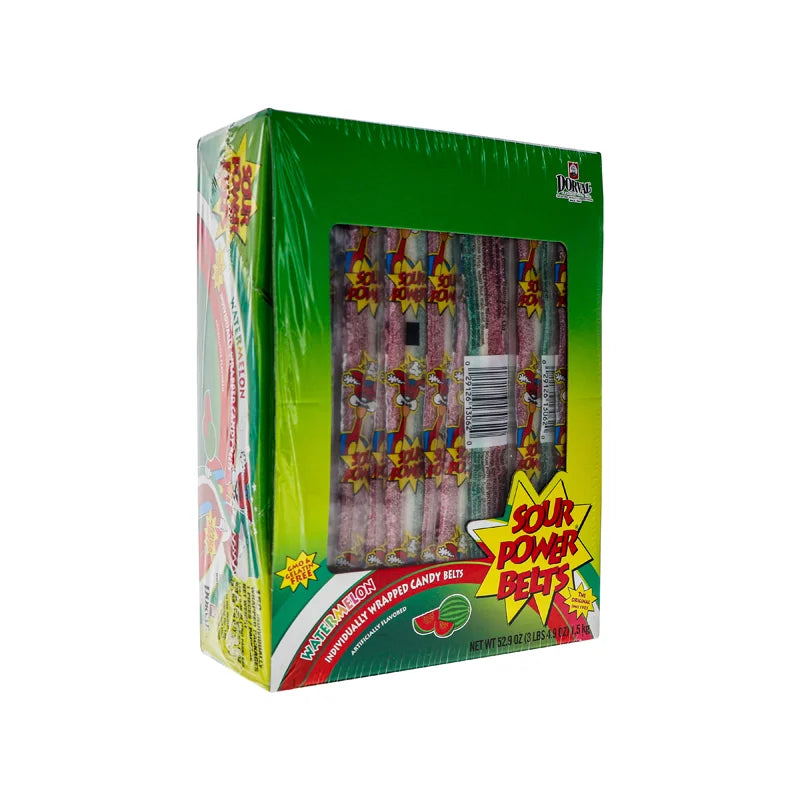 Sour Power Belts Wrap Watermelon 150Ct image 1
