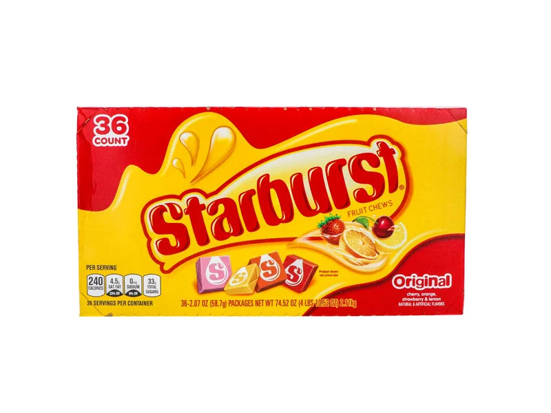 Starburst Fruit Chews Original Chewy Candy 36 Count - 2.07 oz image 1