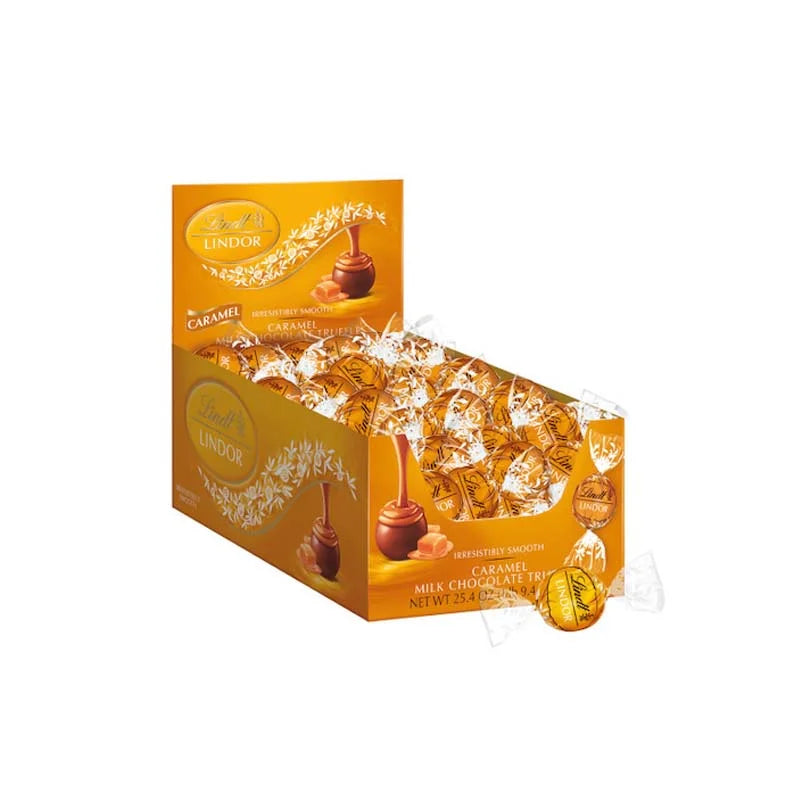 Lindt LINDOR Caramel Chocolate Truffles (60 Count) - 25.4 oz image 0