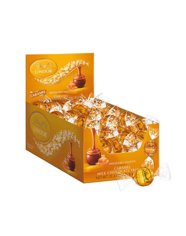 Lindt LINDOR Caramel Chocolate Truffles (60 Count) - 25.4 oz image 0