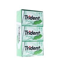 Trident Purely Spearmint Sugar Free Gum 12 Count - 14 Pieces image 1