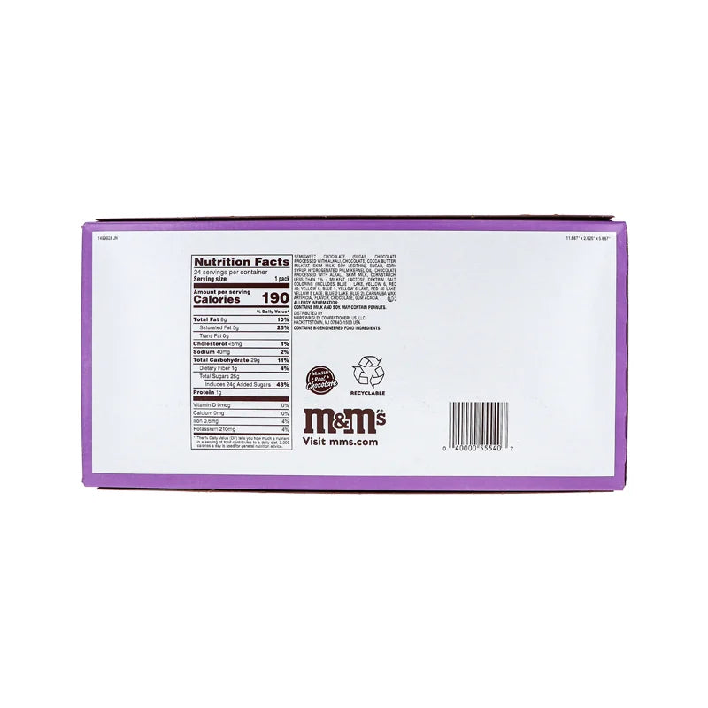 M&M's Fudge Brownie Chocolate Candies 24 Count - 1.41 Oz image 2