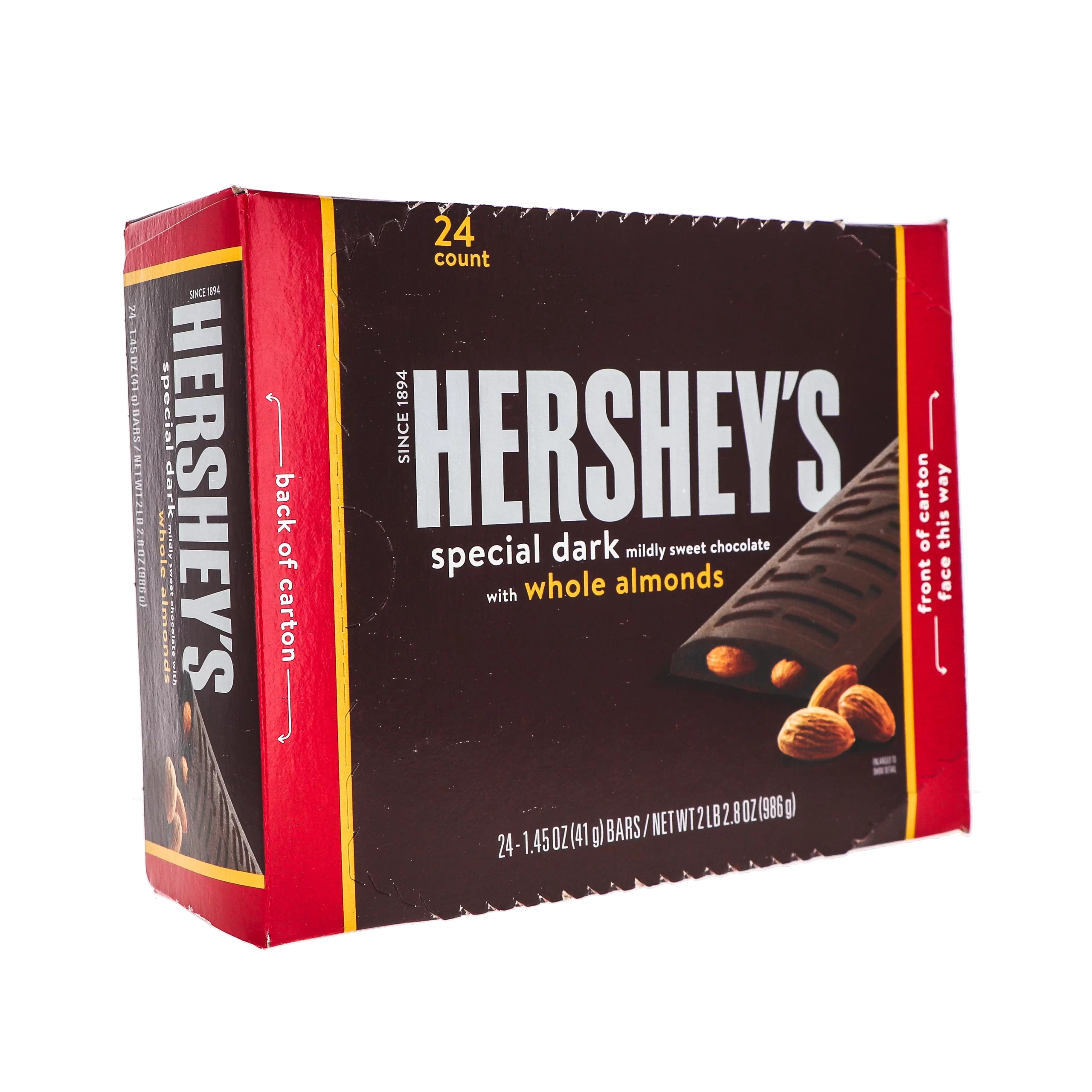 Hershey Special Dark With Almonds 24/1.45Oz image 1