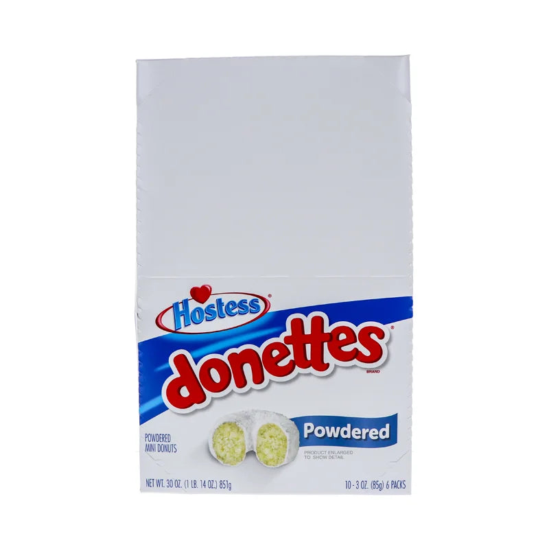 Hostess Donettes Mini Powder Donut 10 Count - 3 oz image 0