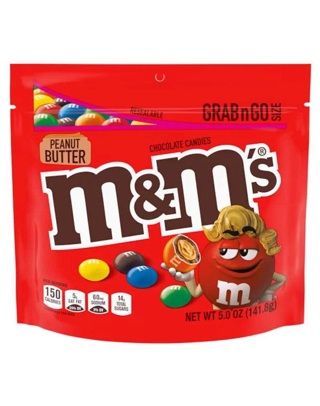 M&M's Peanut Butter Milk Chocolate Candy 8 Count - 5 oz image 0