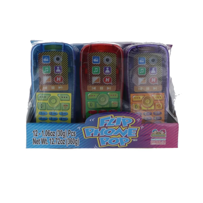Kidsmania Flip Phone Pop Assorted Flavor - 12 Count image 0