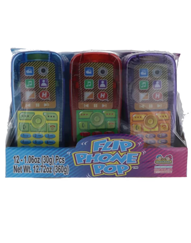 Kidsmania Flip Phone Pop Assorted Flavor - 12 Count image 0