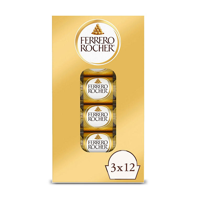 Ferrero Rocher Hazelnut Chocolates King Size 12 Count - 1.3 oz image 0