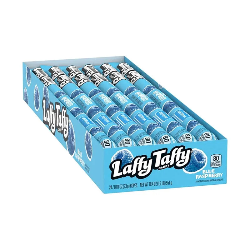 Laffy Taffy Rope Blue Raspberry Chewy Candy 24 Count - 0.81 oz image 0