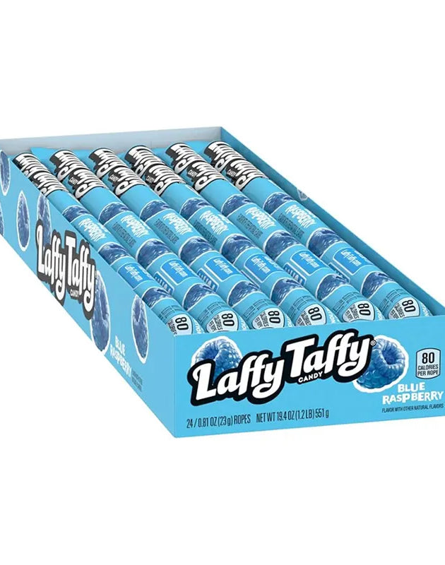 Laffy Taffy Rope Blue Raspberry Chewy Candy 24 Count - 0.81 oz image 0