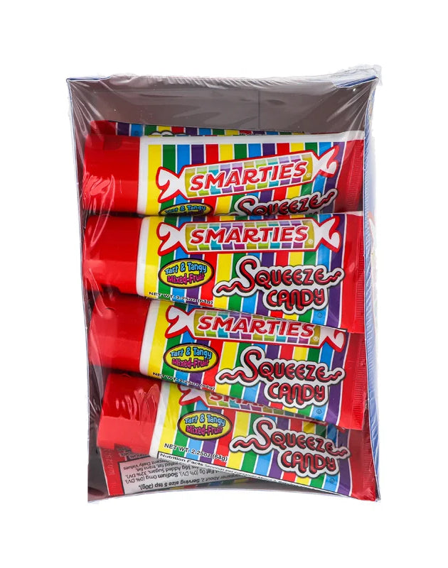 Smarties Squeeze Candy Tart & Tangy Mixed-Fruit - Tube 12 Count - 2.25 oz image 0