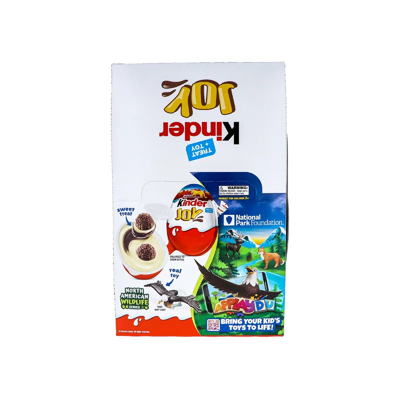 Kinder Joy Go Wild Sweet Cream Topped with Cocoa Wafer Bites 15 Count - 0.7 oz image 0