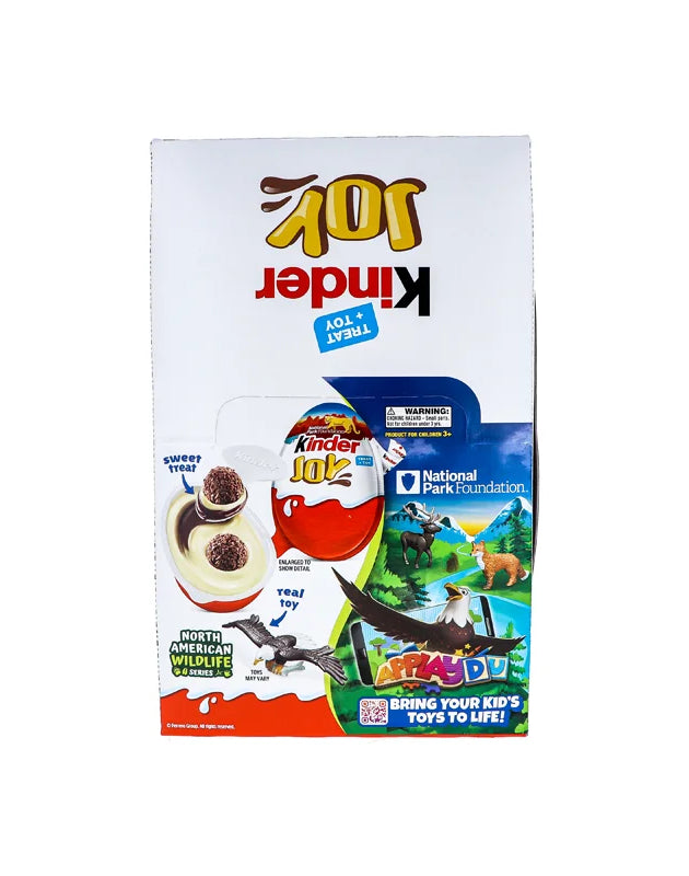 Kinder Joy Go Wild Sweet Cream Topped with Cocoa Wafer Bites 15 Count - 0.7 oz image 0