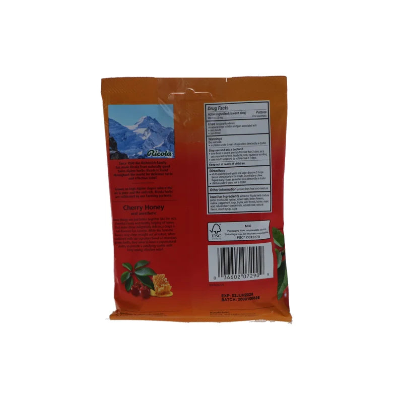 Ricola Cherry Honey Throat Drops - Bag 24 Drops image 1