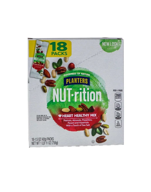 Planters Nut-Rition Heart Healthy Mix 18 Count - 1.5 oz image 0