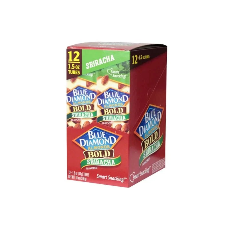 Blue Diamond Sriracha Oven Roasted Almonds,1.5 oz tube, 12 Pack image 0