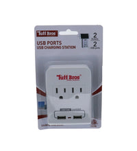Wall Socket with 2 Outlet & 2 Usb - 1 Count Only image 0