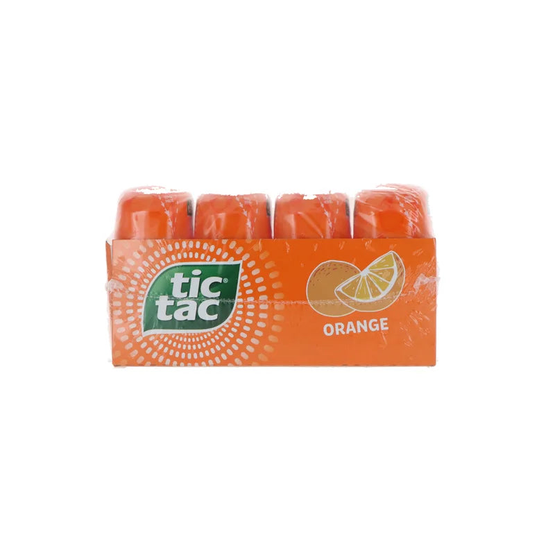 Tic Tac Fresh Breath Mints, Orange - Bottle 4 Count - 3.4 oz image 0