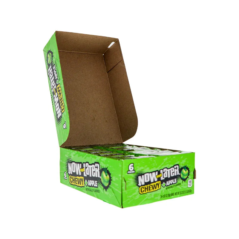 Now & Later 25c Chewy Apple Candy 24 Count - 6 Pieces image 1