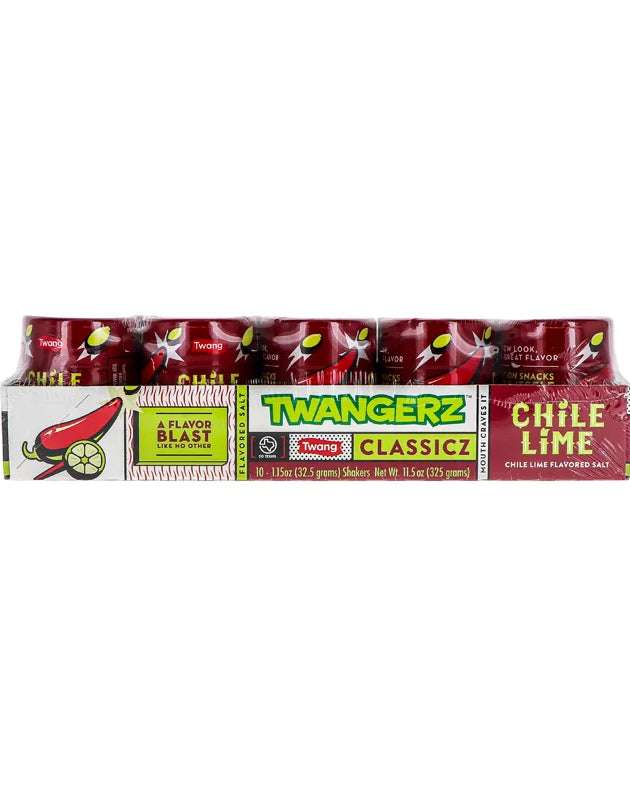 Twang Twangerz, Chili-Lime Salt - Bottle 10 Count - 1.15 oz image 0