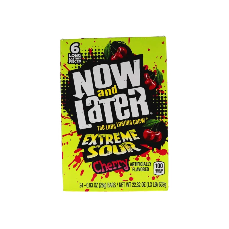 Now Later Changemakers Bars Xtreme Sour Cherry Count 24 - 6 Pieces image 0