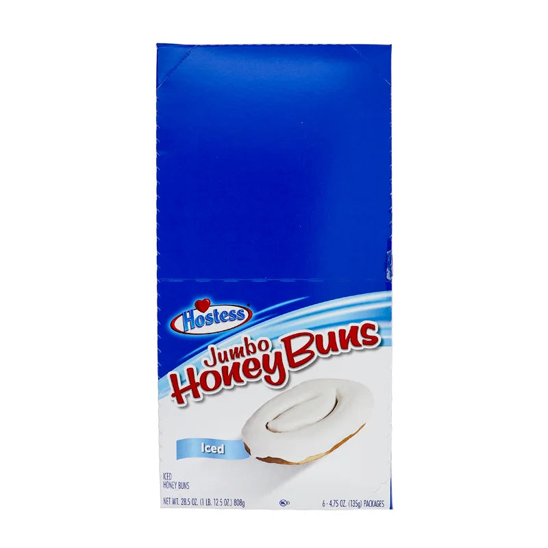 Hostess Jumbo Honey Bun Iced 6 Count - 4.75 oz image 0