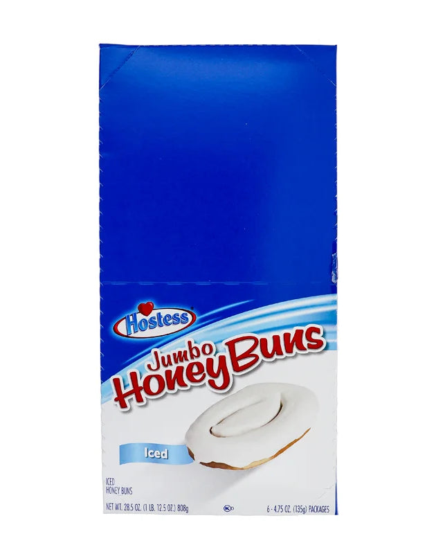 Hostess Jumbo Honey Bun Iced 6 Count - 4.75 oz image 0