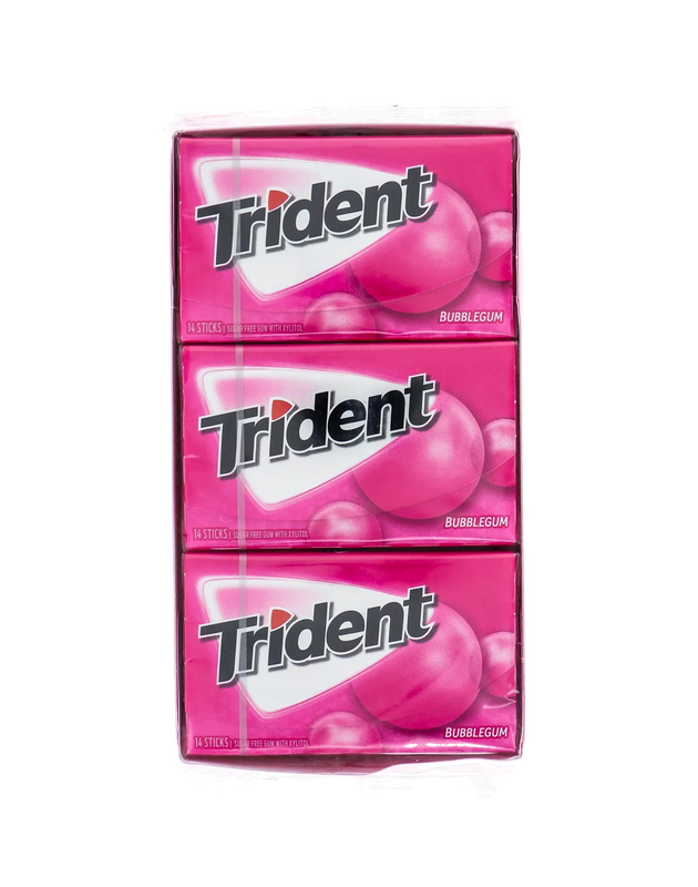 Trident Value Pack Bubble Gum 12 Count - 14 Pieces image 0