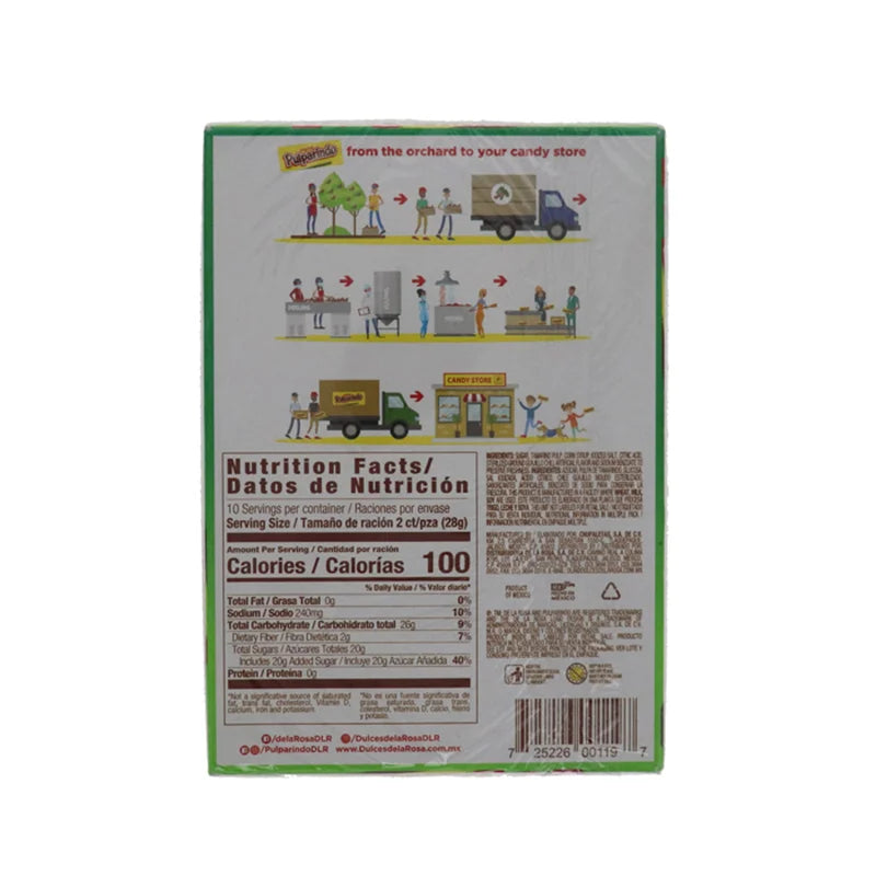 De La Rosa Pulparindo Sandia Bar 20 Count - 0.5 oz image 1