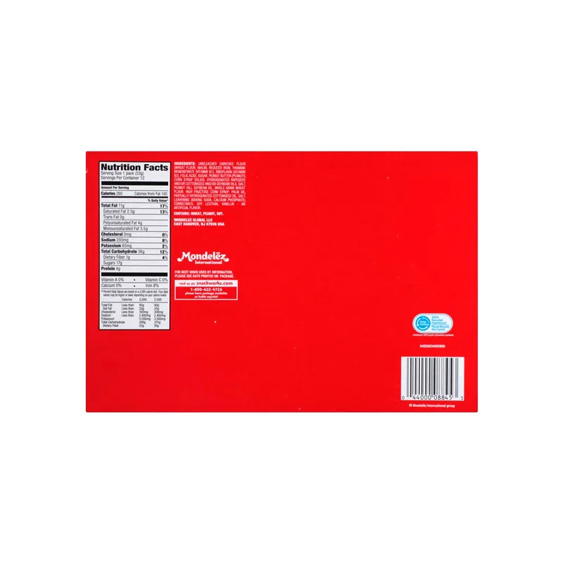 Nabisco Nutter Butter Peanut Butter Sandwich Cookie 12 Count - 1.9 oz image 2