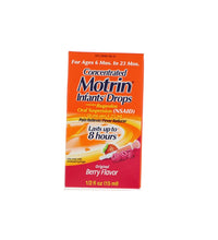 Motrin Infants Pain/Fever Reducer Berry Drops 1 Count - 2 oz image 0