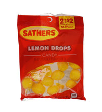Sathers 2/$2 Lemon Drops Candy 12 Count - 3.6 oz image 0