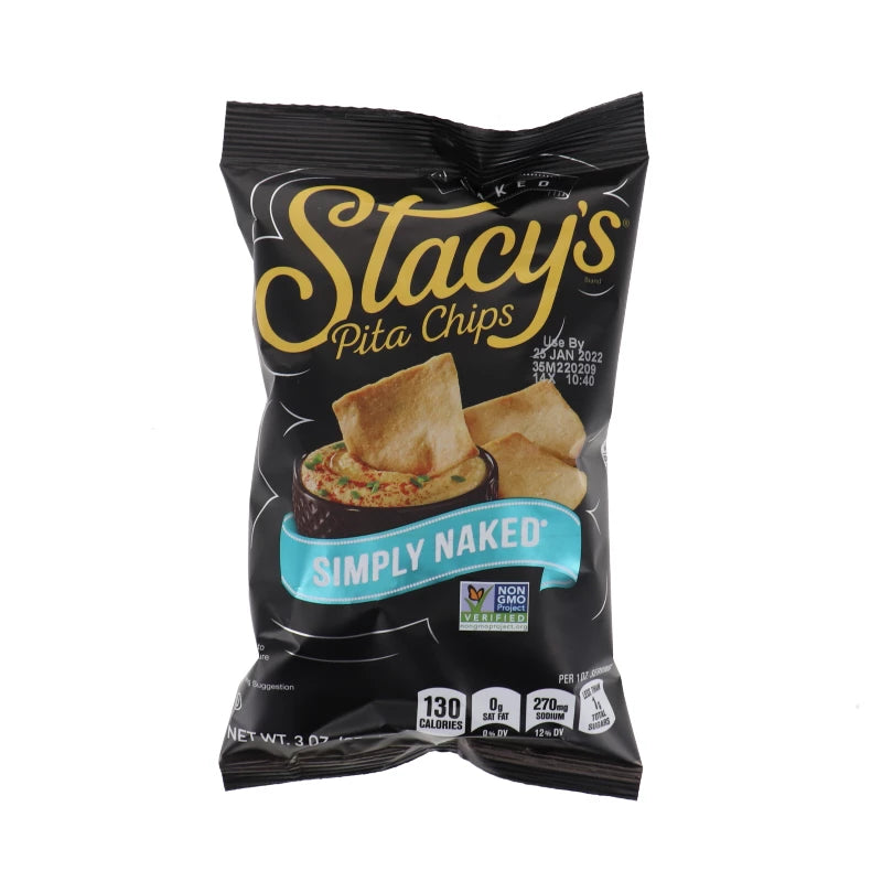 Stacy's Baked Pita Chips Simply Naked 6 Count - 3 oz image 0