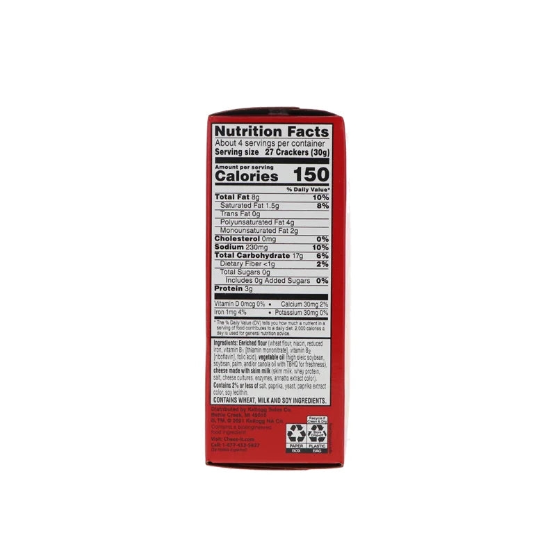 Cheez-It Cheese Crackers, Original - 4.5 oz image 2
