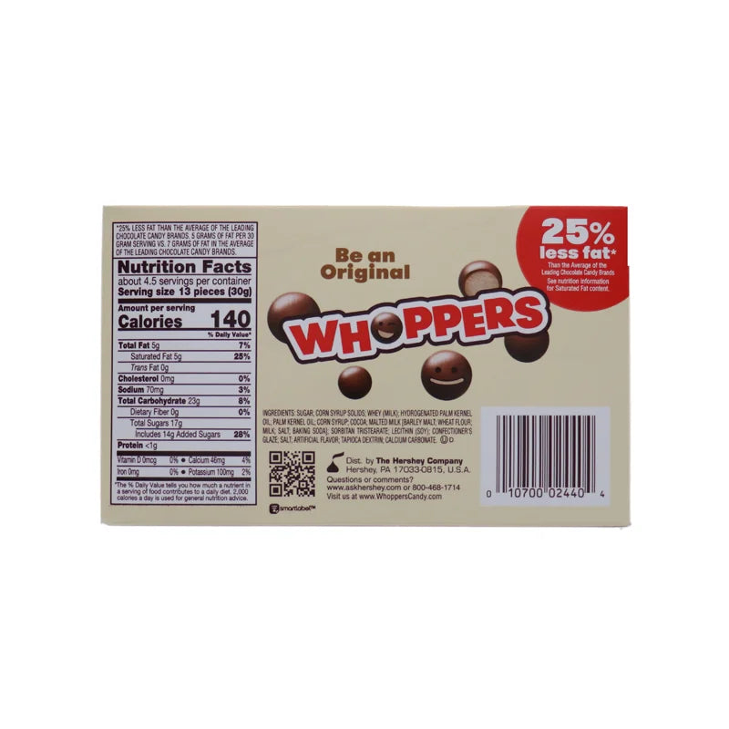 Whoppers Malted Milk Balls - 5 oz image 1