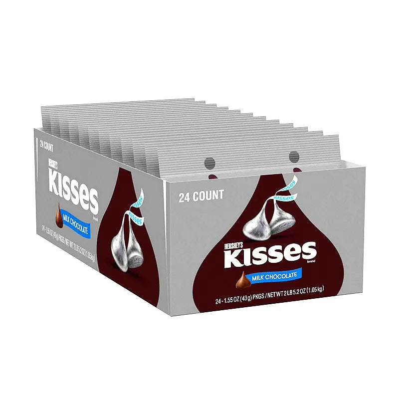 Hershey's Kisses Milk Chocolate 24 Count - 1.55 oz image 0