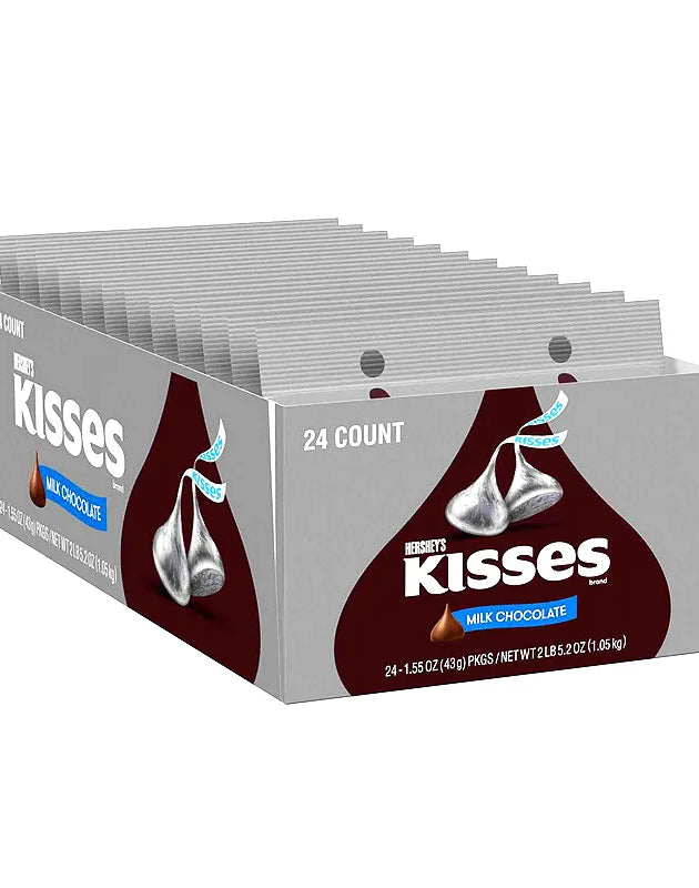 Hershey's Kisses Milk Chocolate 24 Count - 1.55 oz image 0