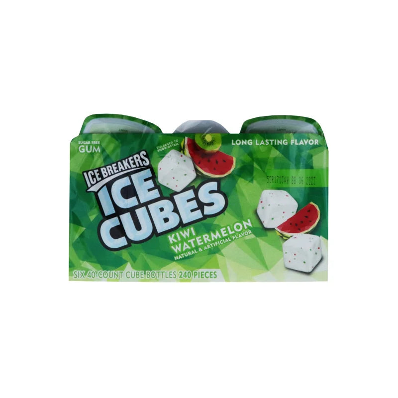 Ice Breakers Ice Cubes Kiwi Watermelon Flavored 6 Count - 40 Pieces image 0