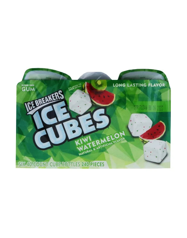 Ice Breakers Ice Cubes Kiwi Watermelon Flavored 6 Count - 40 Pieces image 0