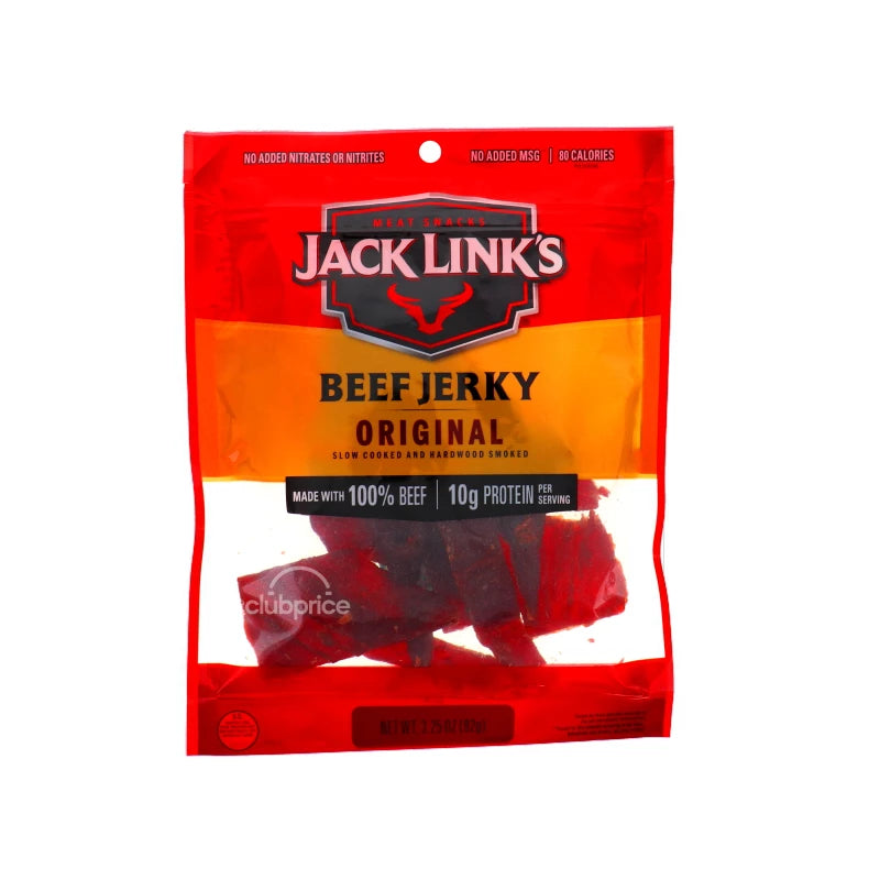Jack Link Beef Jerky Original - Bag 3.25 oz image 0