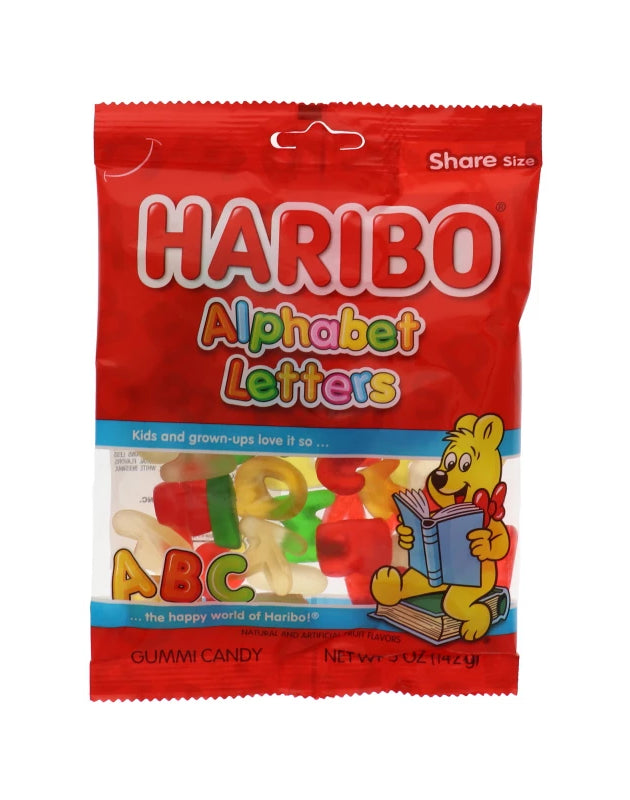Haribo Alphabet Letters Gummies - 12 Pack - 5 oz image 0
