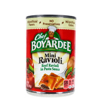 Chef Boyardee Mini Beef Ravioli Can 15 oz image 0