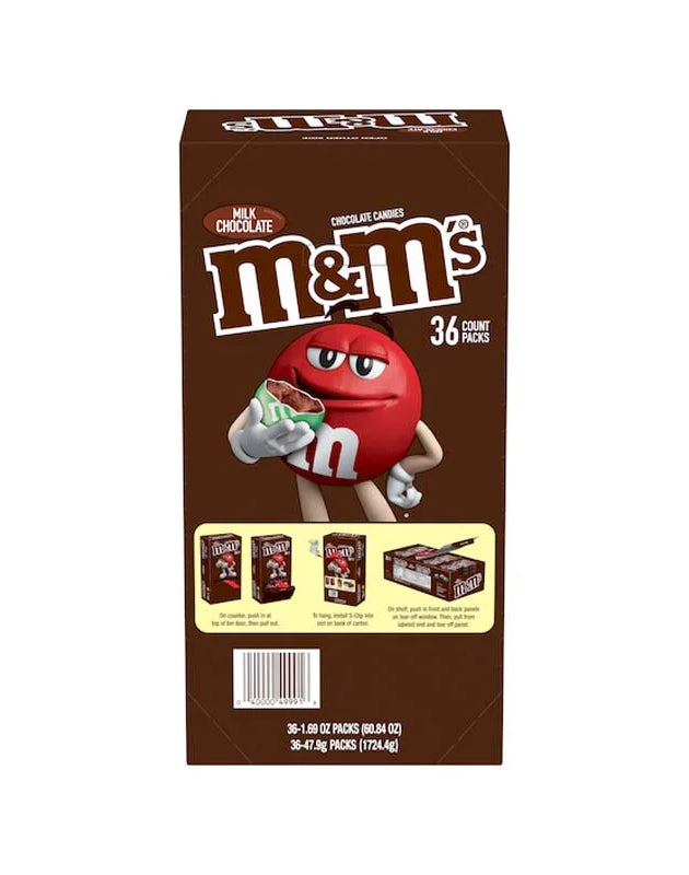 M&M'S Milk Chocolate Candy 36 Count - 1.69 Oz image 0