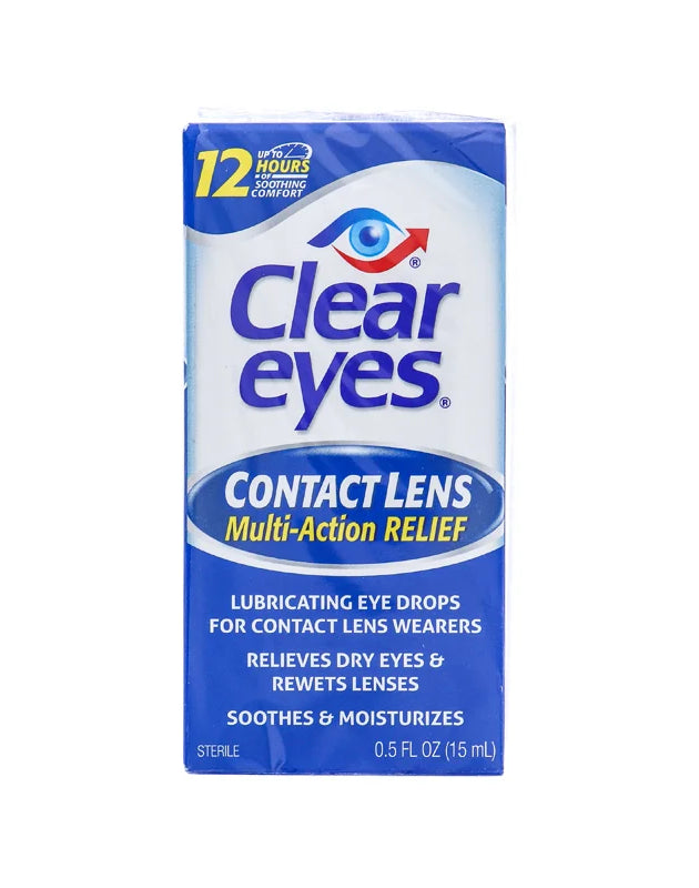 Clear Eyes Contact Lens Relief Eye Drops - 0.5 oz image 0