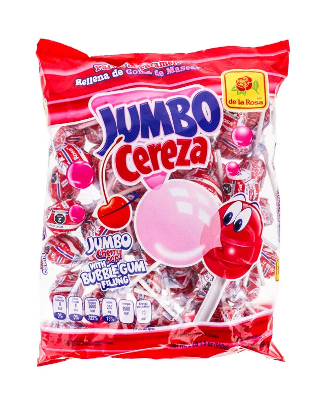 De La Rosa Jumbo Cereza Pops 50 Count image 0