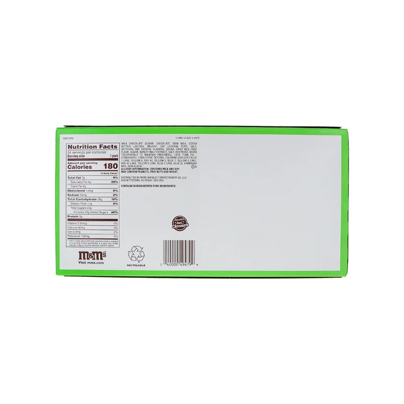 M&M's Crispy Chocolate Candy 24 Count - 1.35 Oz image 2