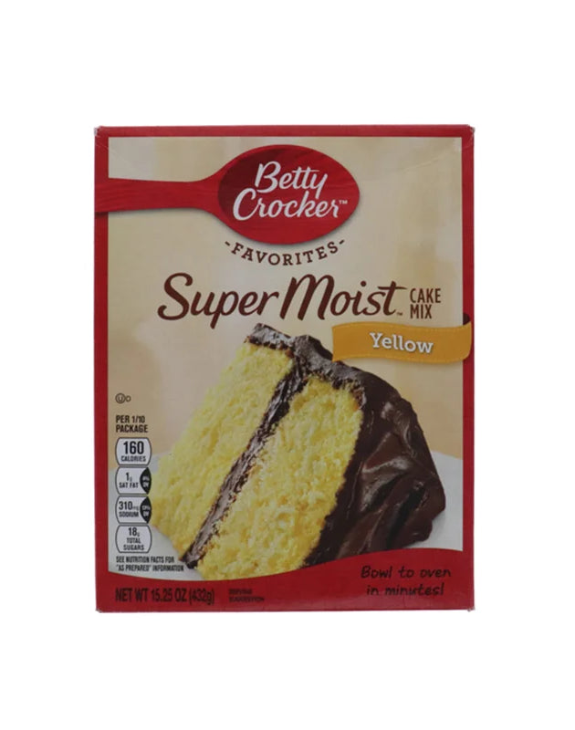Betty Crocker Super Moist Yellow Cake Mix, 15.25 oz image 0