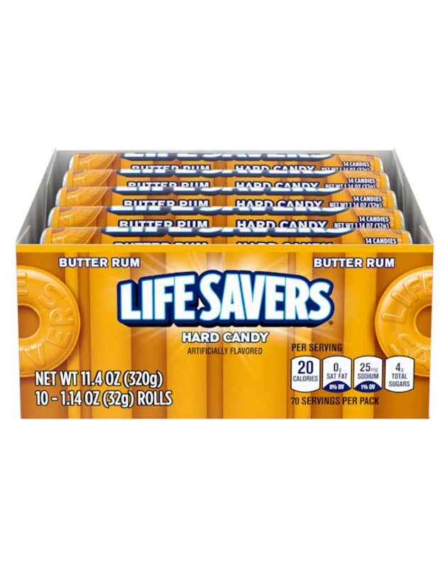 Lifesavers Mint Butter Rum ? 20 Rolls 2.28 oz image 0